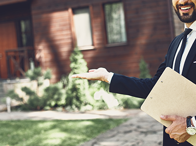 Agent holding a folder